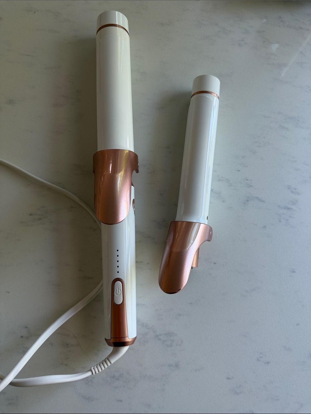 T3 White and Rose Gold Interchangeable Curling Iron Set - Picture 3 of 7